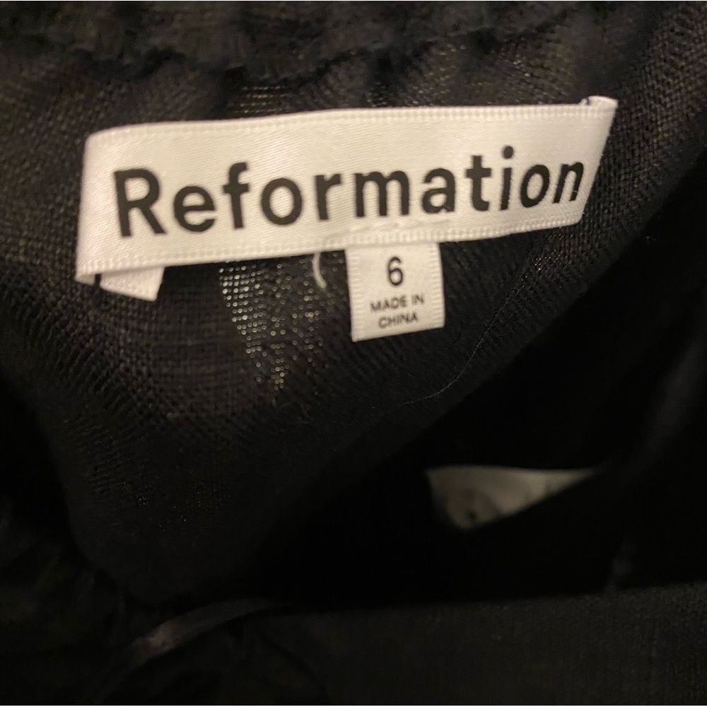 Reformation Autumn Linen Jumpsuit In Black - Picture 7 of 8